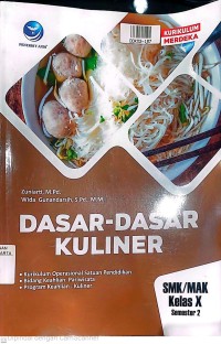 Dasar - dasar kuliner SMK / MAK Kelas X Semester 2