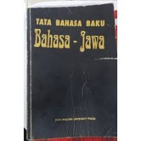 Image of Tata Bahasa Baku Bahasa Jawa