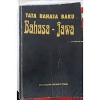 Tata Bahasa Baku Bahasa Jawa